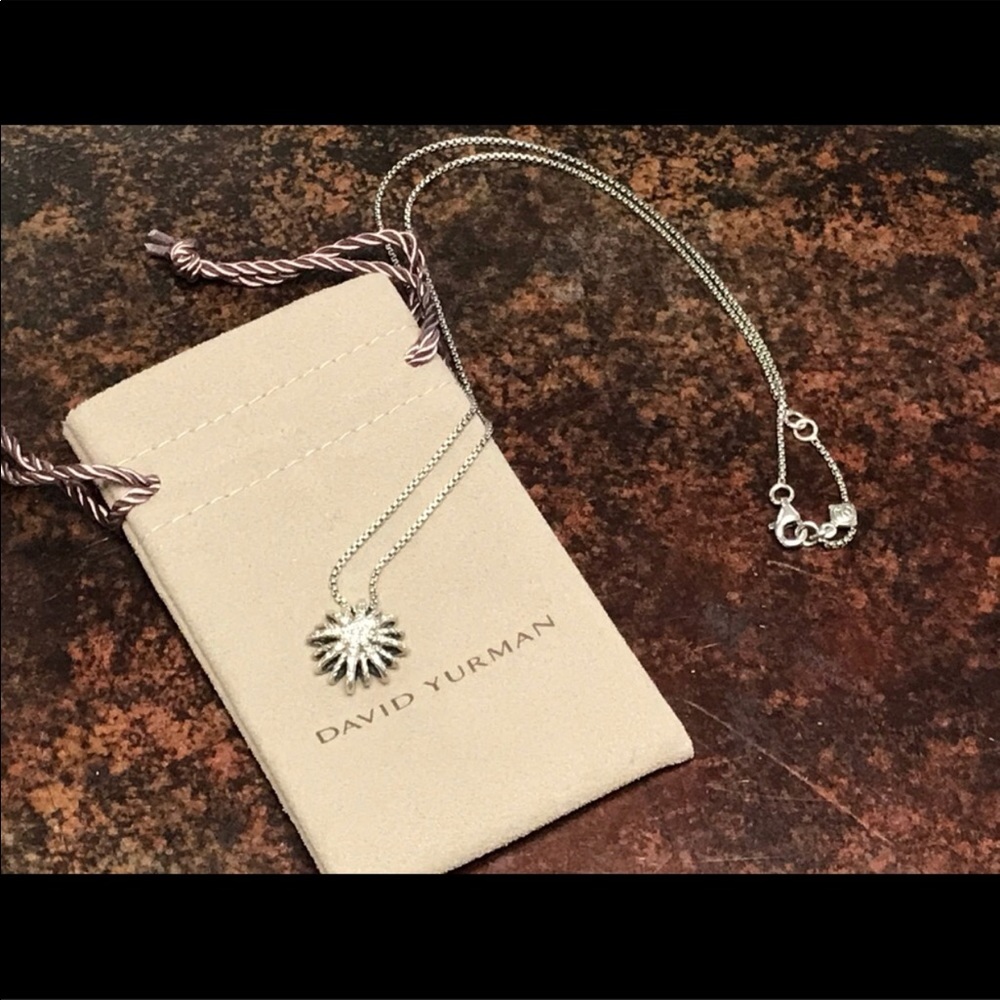 David yurman diamond starburst necklace